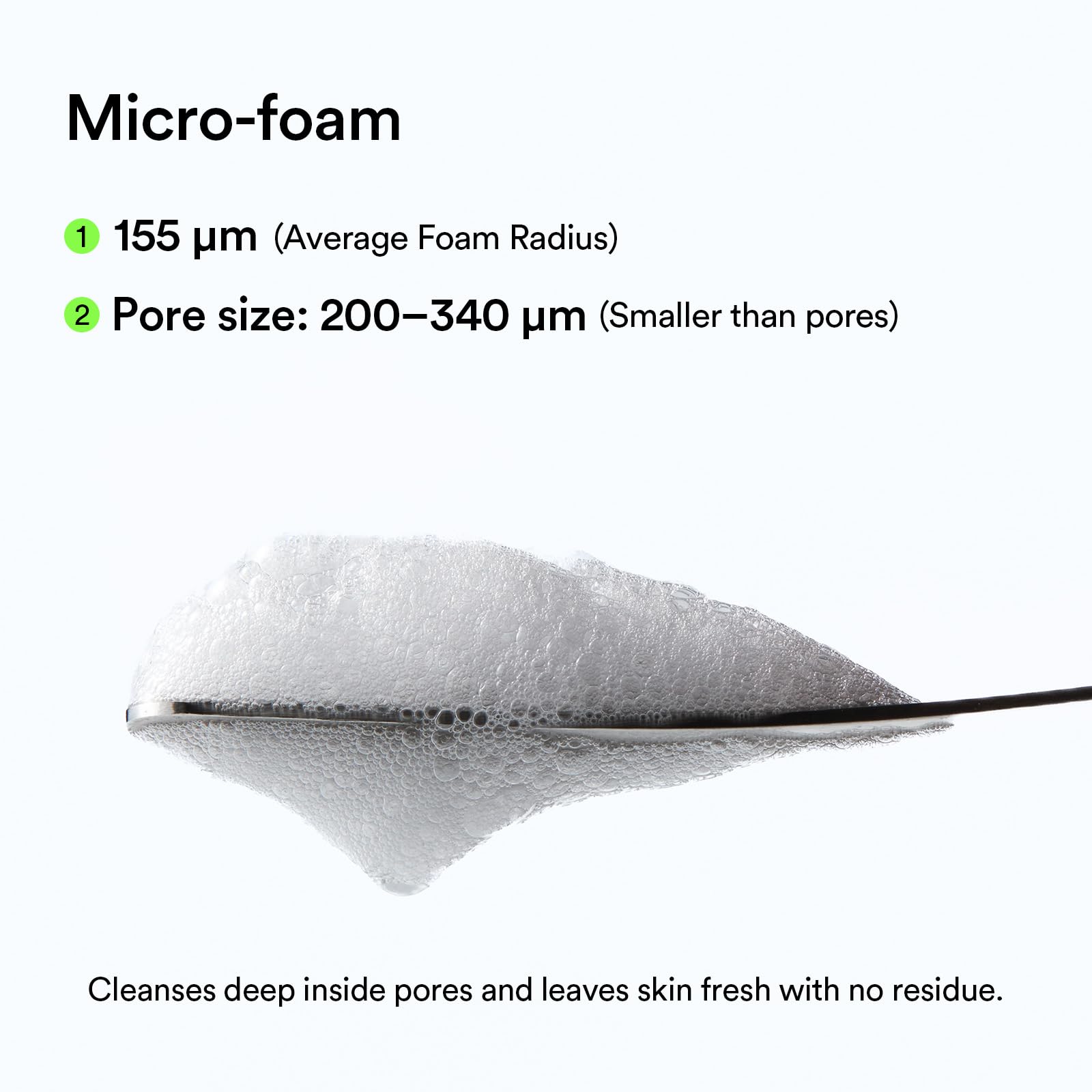 Abib Heartleaf Foam label detail showing ingredients and low pH benefit