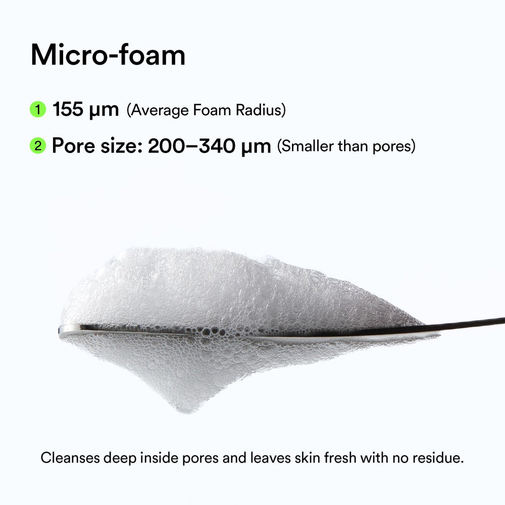 Abib Heartleaf Foam label detail showing ingredients and low pH benefit