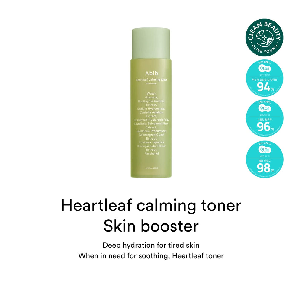 Abib toner poured to show lightweight texture and quick absorption benefit
