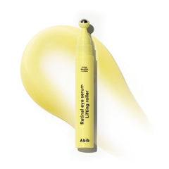 Abib front packaging showing compact retinal eye serum, convenient for travel