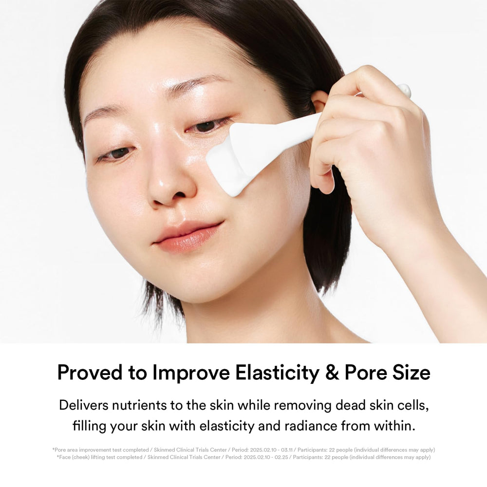 Abib silicone brush applicator detail for even mask application benefit