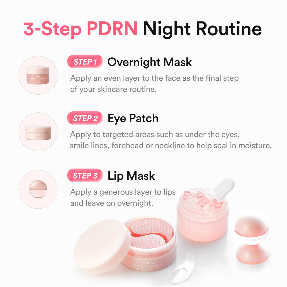 Abib vegan collagen lip mask sheet displayed to highlight hydration benefit
