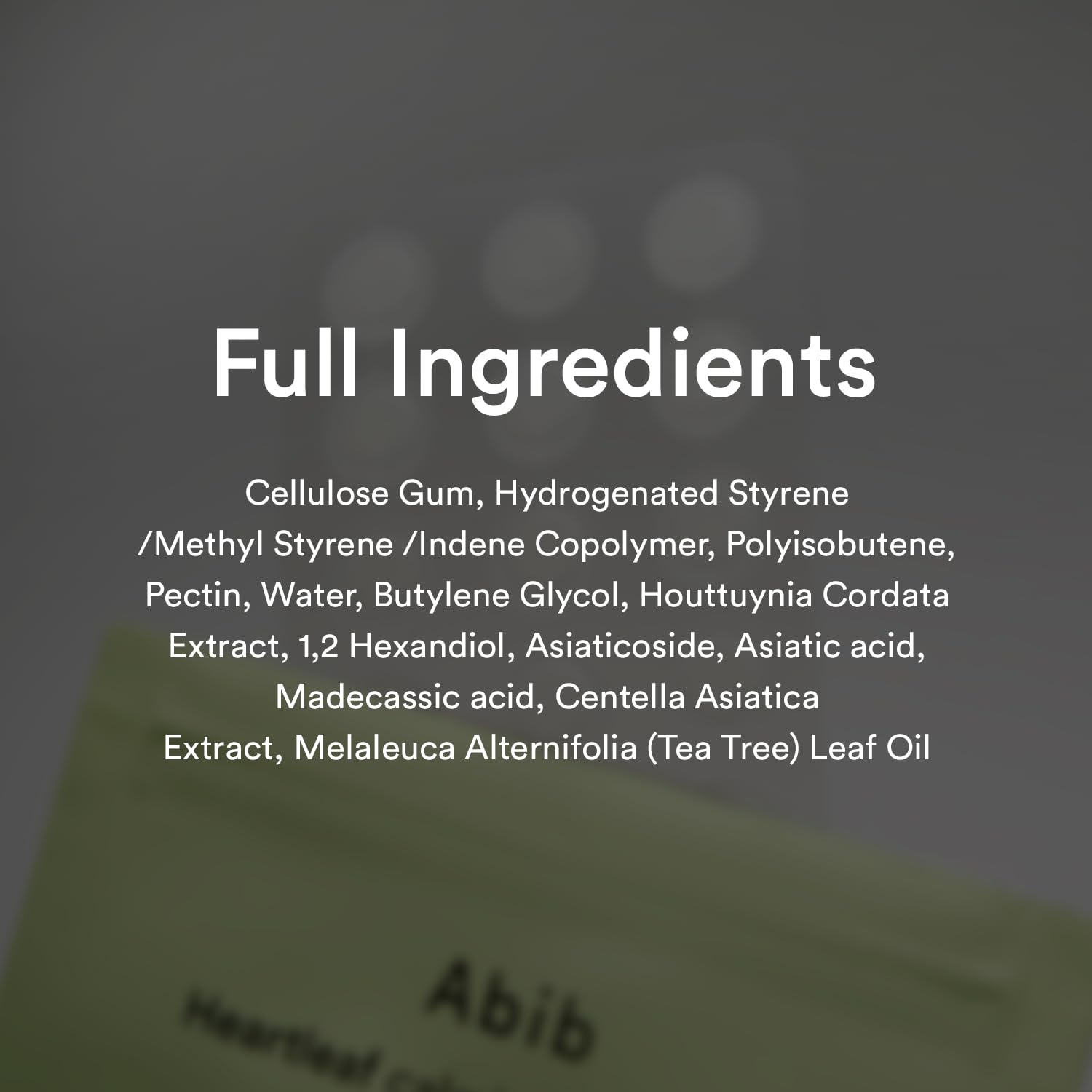 Abib patch with water droplets showing waterproof, long-lasting adhesion