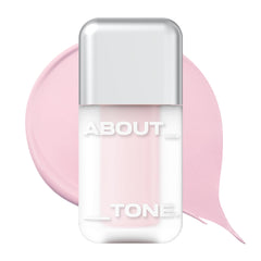 about tone front tube of C01 Petal Pink blush showing product and shade benefit