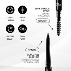 Absolute New York close-up of fine tip for precise hair-like strokes and accuracy