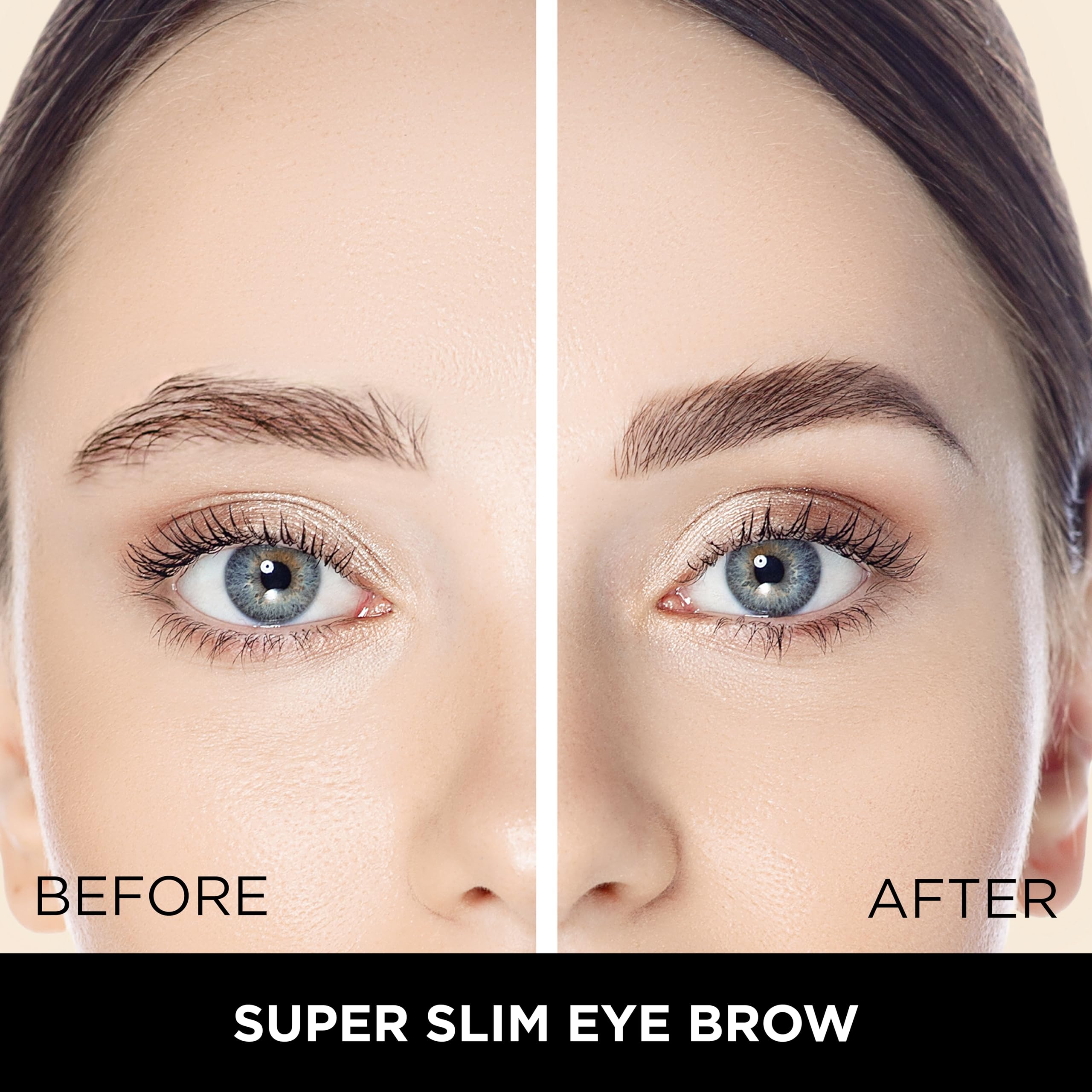Absolute New York spoolie in use blending brows for natural polished finish