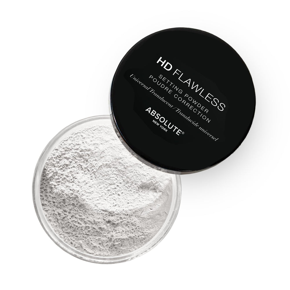 Absolute New York front packaging showing powder container and label, professional appeal