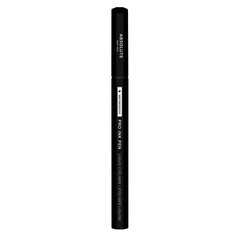 Absolute New York Pro Ink Eyeliner front view showing sleek pen and jet black color, for precise application