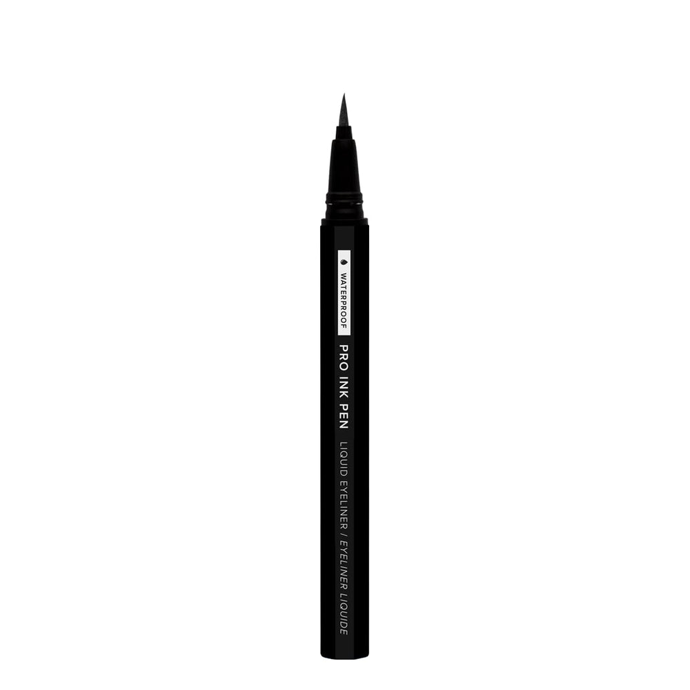 Absolute New York Pro Ink Eyeliner ultra-sharp tip close-up, demonstrating controlled strokes and precision
