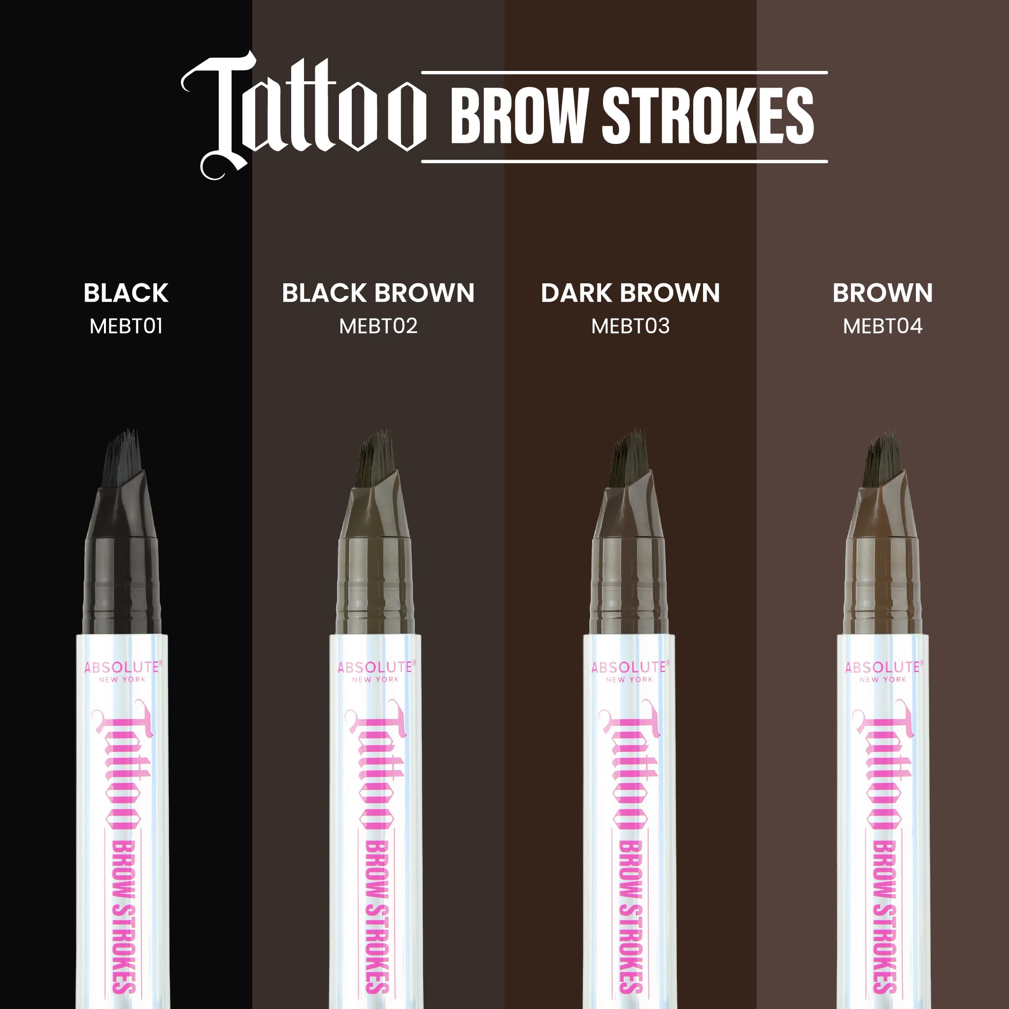 Absolute New York close-up of the angled square tip for precise hair-like strokes