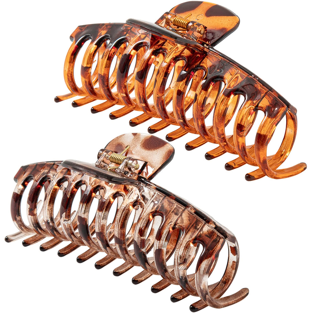 ACCGLORY light leopard clip front view showing secure hold