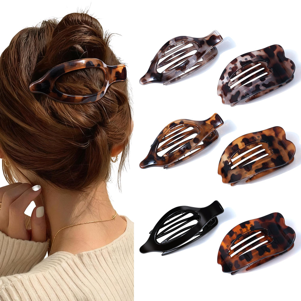 ACECHA claw clip front packaging shows leopard finish and ready-to-gift appeal