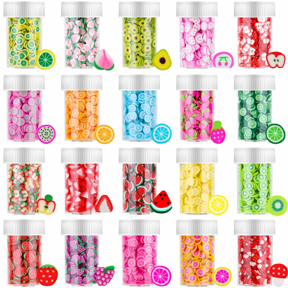 Acejoz front packaging showing 20 clear bottles and colorful fruit slices benefit easy selection