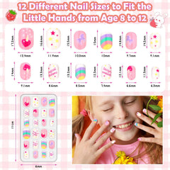 Acejoz girl applying nails demonstrating easy press-on convenience