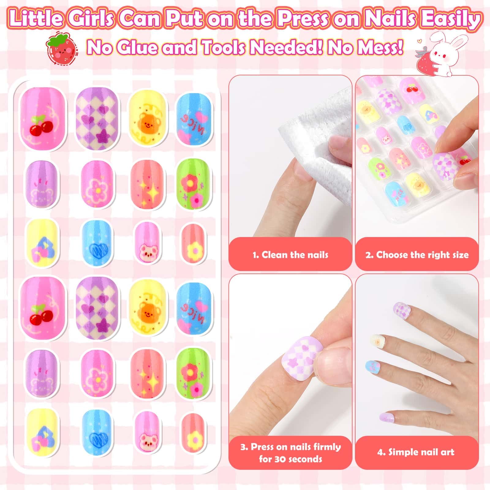 Acejoz children wearing nails at a party showing fun results