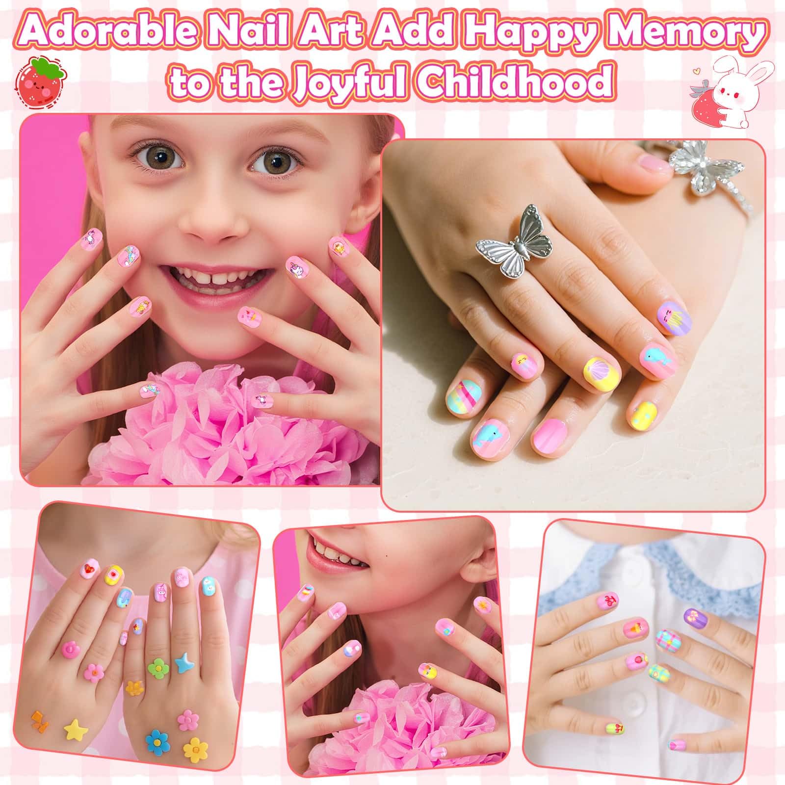 Acejoz hand comparison showing short nails fit for children