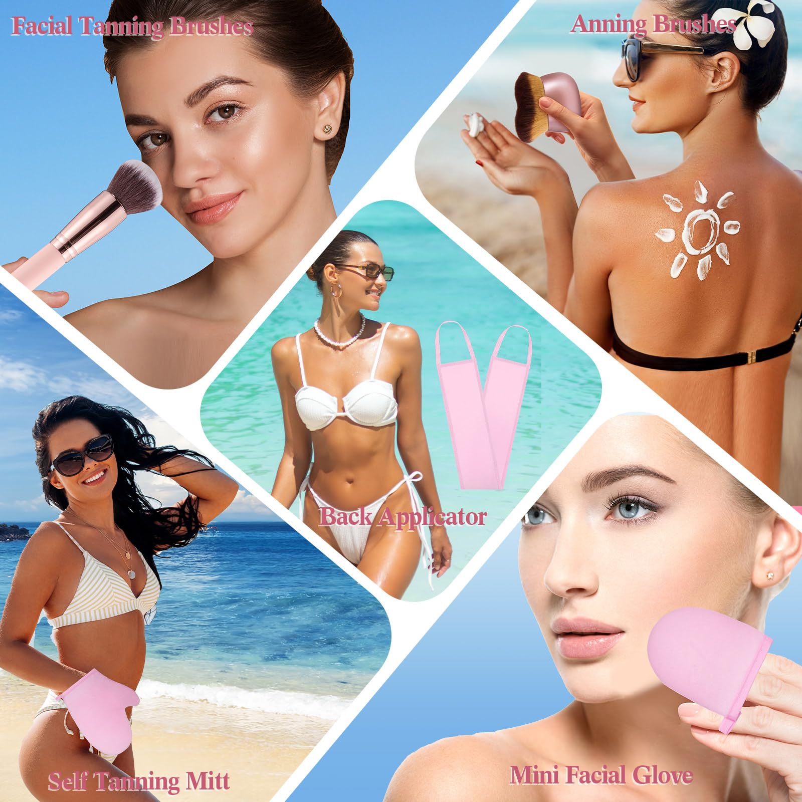 Acellegic exfoliating glove with pouch in a bathroom setting promoting pre-tan prep