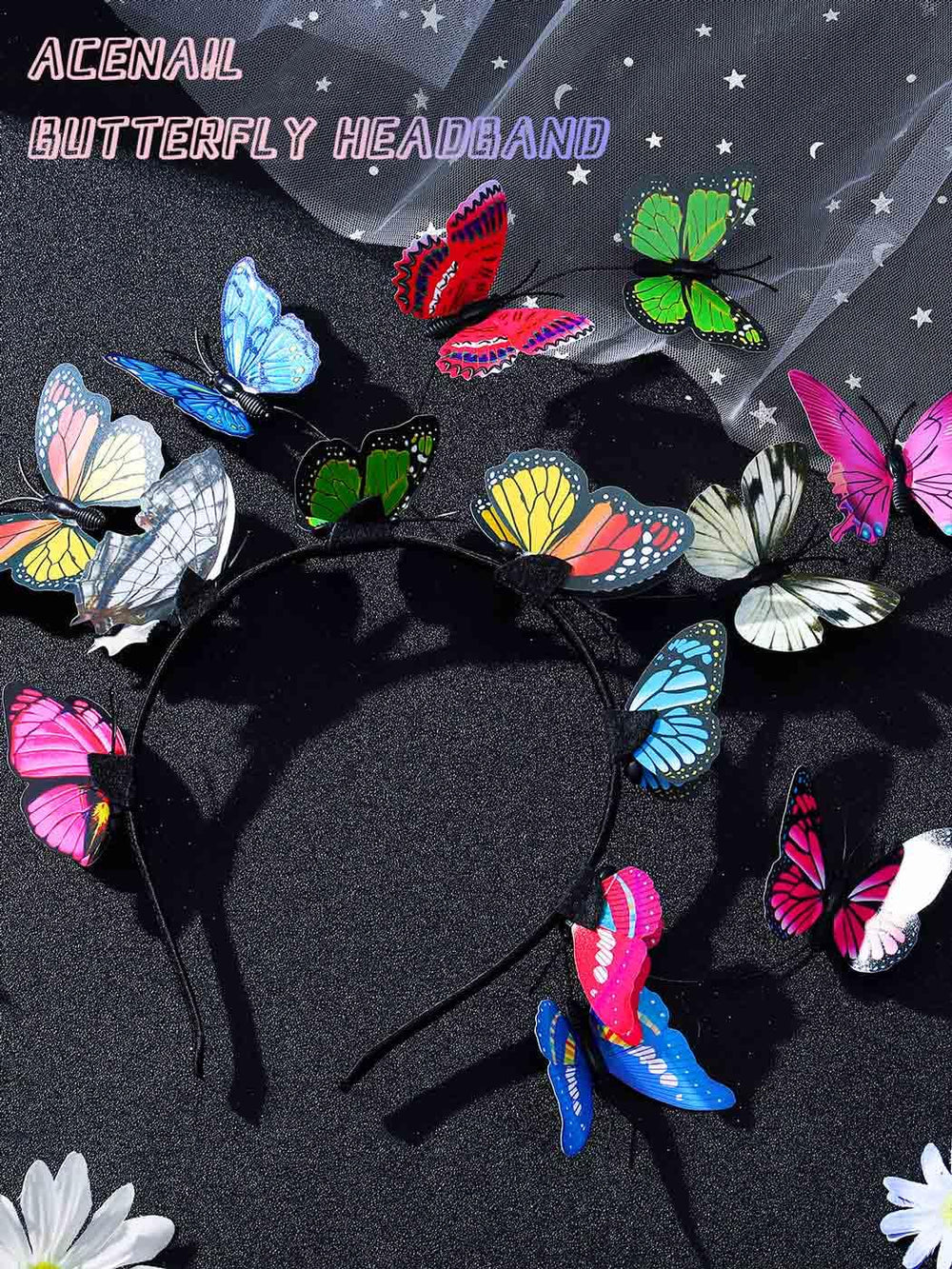 Acenail close-up of butterfly texture showing lifelike detail and durable finish