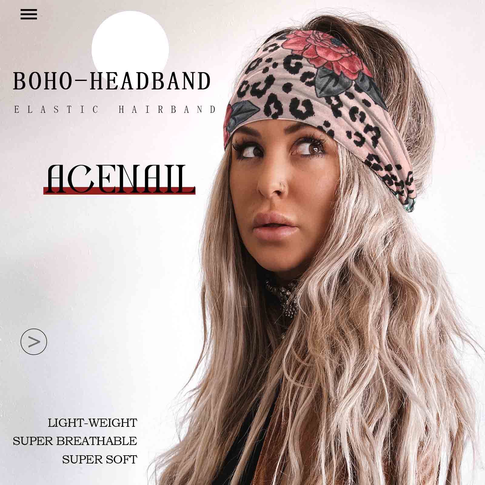 Acenail wide band folded demonstration showing versatile styling options