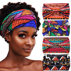 Aceorna four headbands flat lay showing colors and prints for versatile styling
