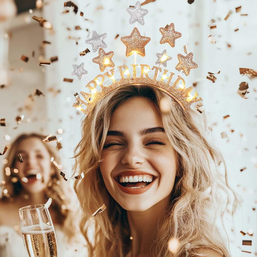 Aceorna in-use at a birthday party adding bright playful glow and atmosphere