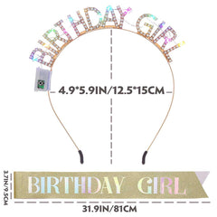 Aceorna sash draped across shoulder adding glittering celebratory flair