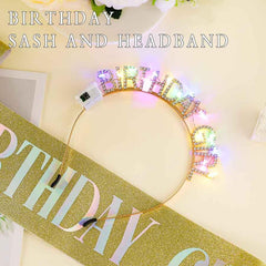 Aceorna full birthday scene with crown and sash creating festive focus