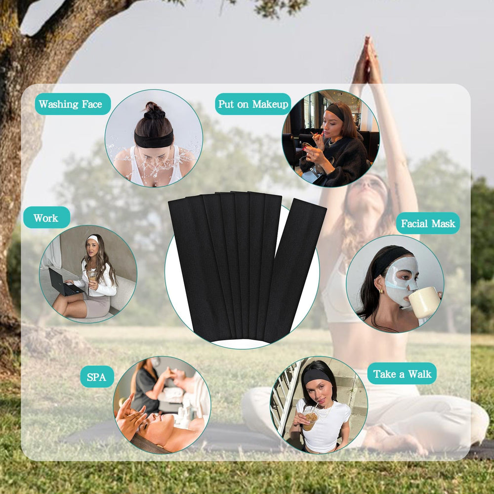 Aclovcy hand holding headband to show scale and comfortable width for most head sizes