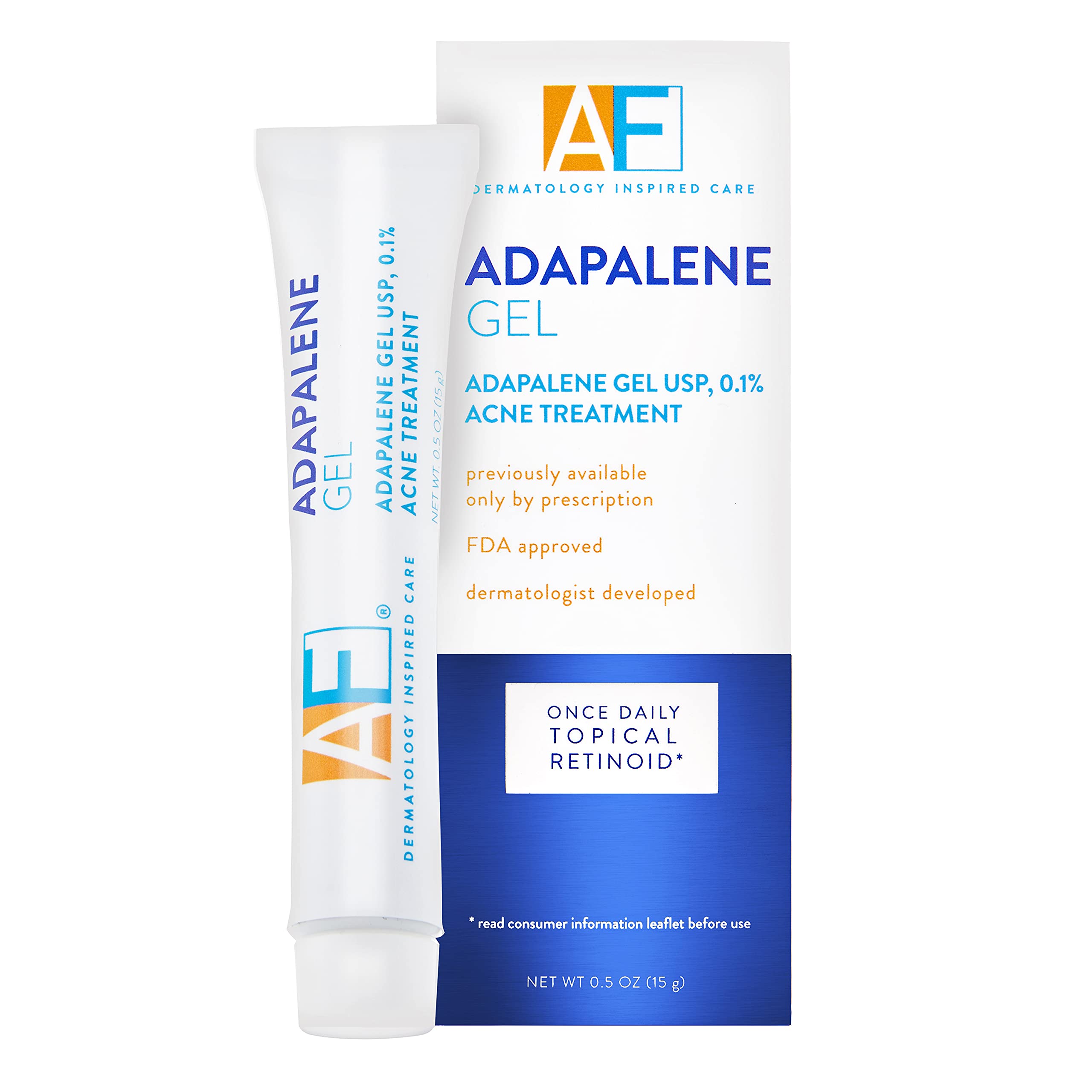 AcneFree front packaging showing bottle and benefits