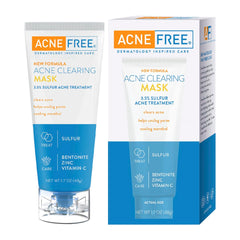 AcneFree front packaging shows product and treatment benefit