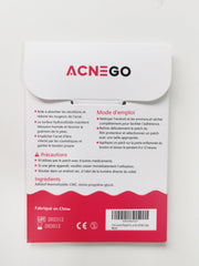 AcneGo user applying patch in mirror for easy, mess-free spot care