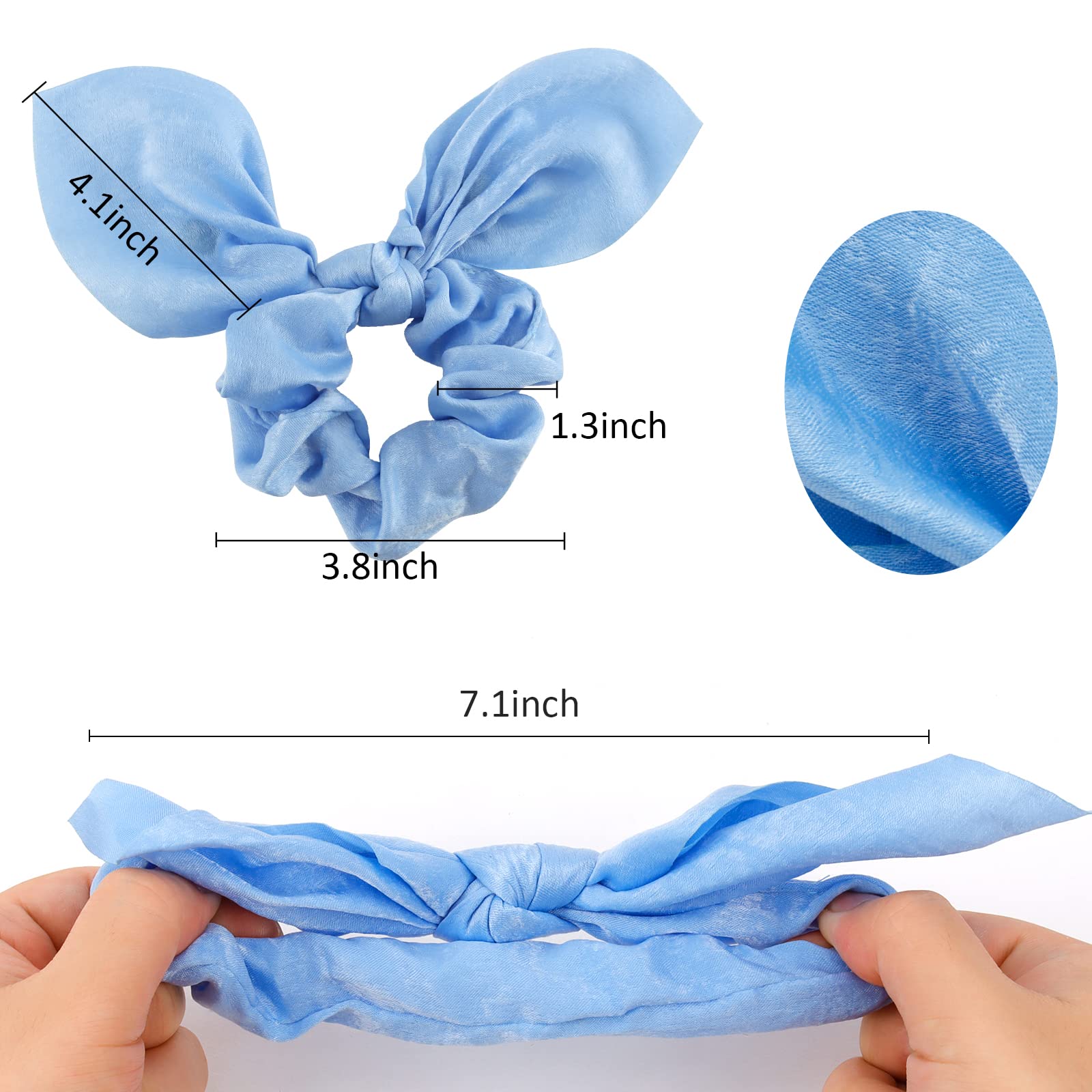 ACO-UINT scrunchie securing a bun to show low-kink, long-wear comfort