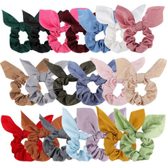 ACO-UINT front packaging showing 20 warm color scrunchies and neat arrangement