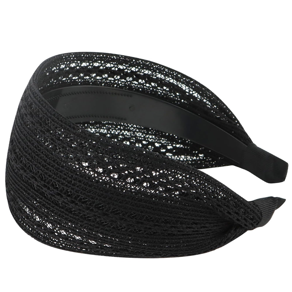 ACO-UINT front view headband showing neat boho wrap and flattering fit