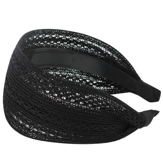 ACO-UINT front view headband showing neat boho wrap and flattering fit