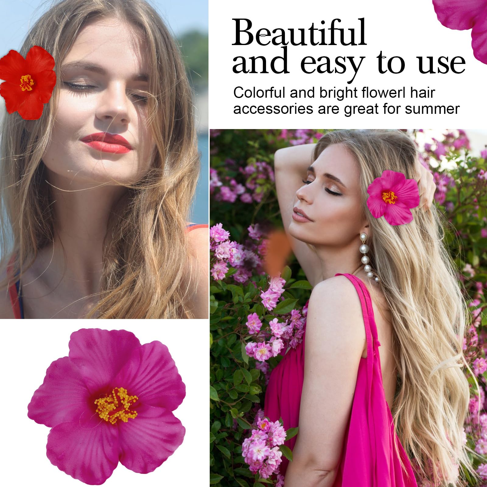 ACO-UINT clip worn in model's hair at the beach showing stylish hold