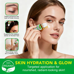 Acorn + Oak in use applying roller to lashes for neat, mess-free nightly routine