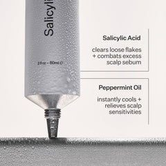 ACT+ ACRE before and after scalp showing reduced visible flakes