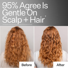 ACT+ ACRE hair in shower while applying shampoo delivering detox benefits
