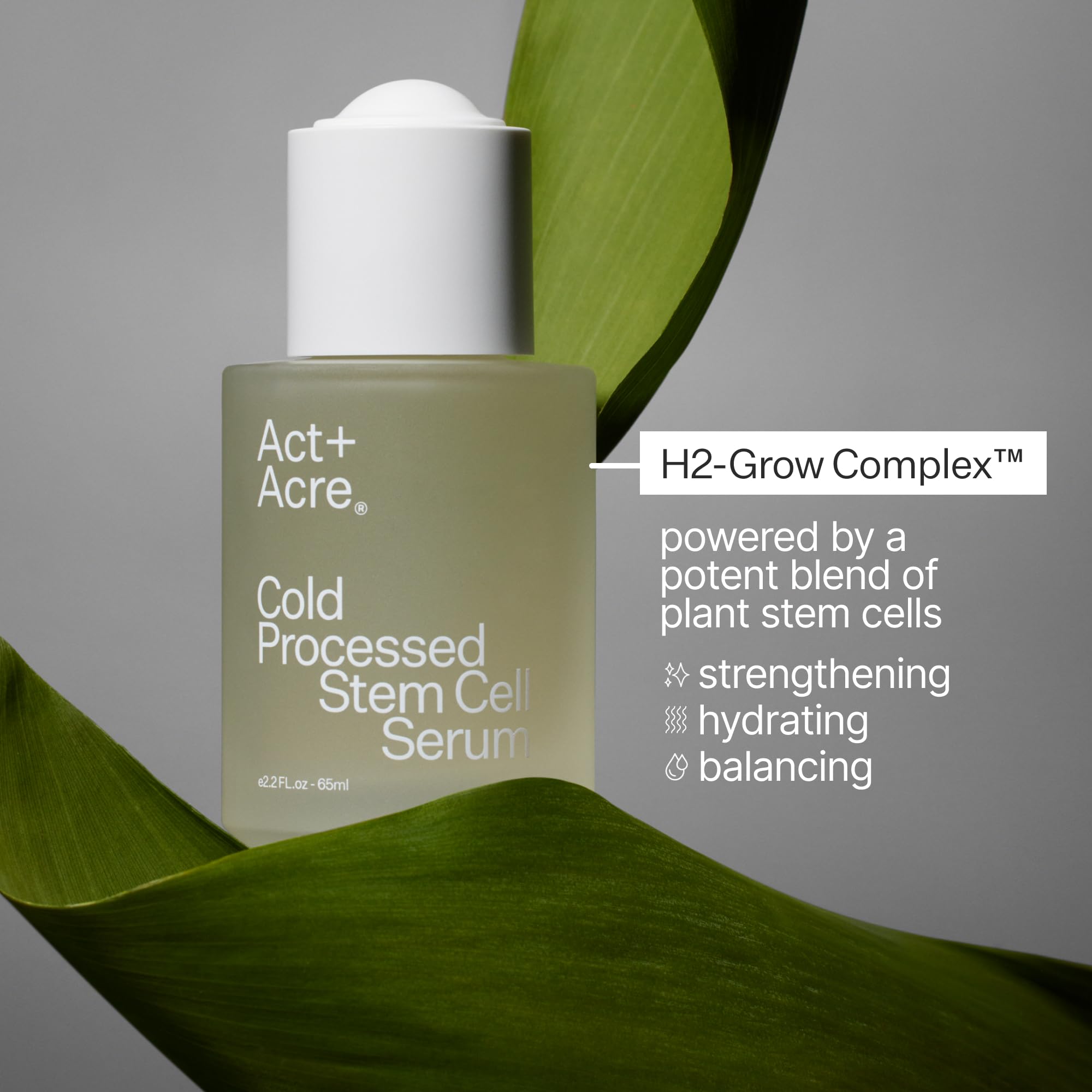 ACT+ ACRE on bathroom shelf in lifestyle scene suggesting daily use