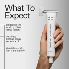 ACT+ ACRE close-up texture of serum showing lightweight exfoliating clarity