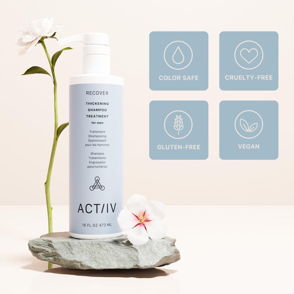 ACTIIV bottle placed on bathroom shelf showing neat storage and everyday convenience