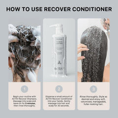 ACTIIV conditioner in hand to show 16 oz size and travel readiness benefit