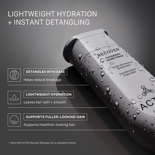 ACTIIV conditioner being dispensed to show easy application