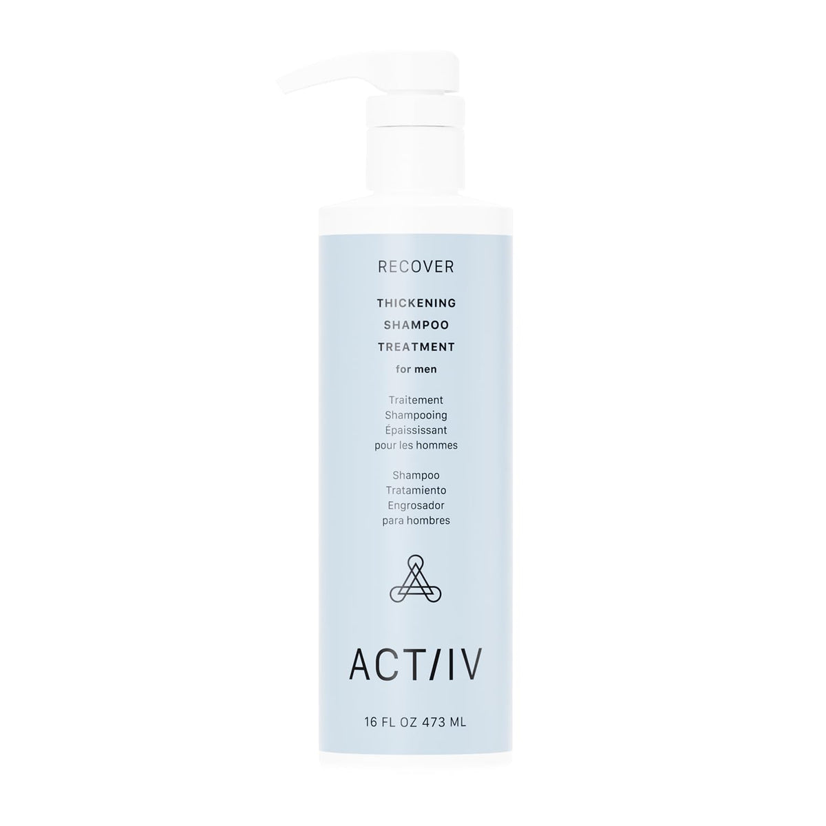 ACTIIV bottle front view showing branding and 473 mL size for easy identification and benefit