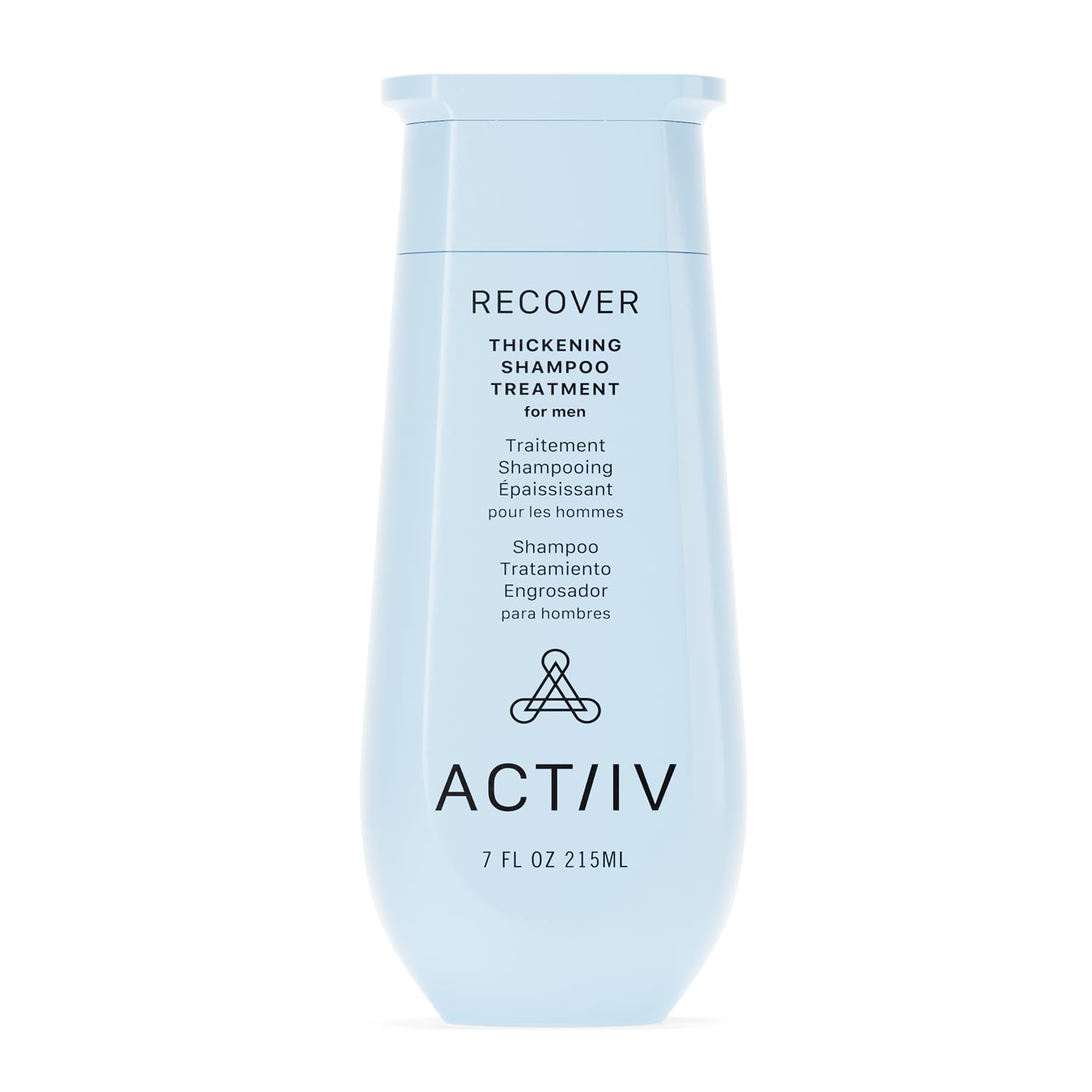 ACTIIV bottle front label showing product name and benefits for fuller hair