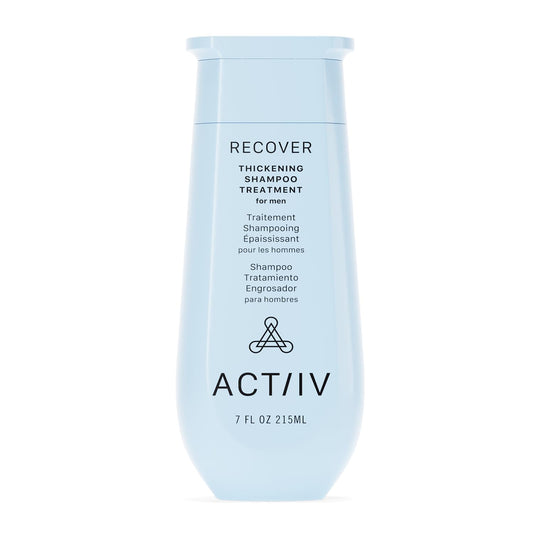 ACTIIV bottle front label showing product name and benefits for fuller hair