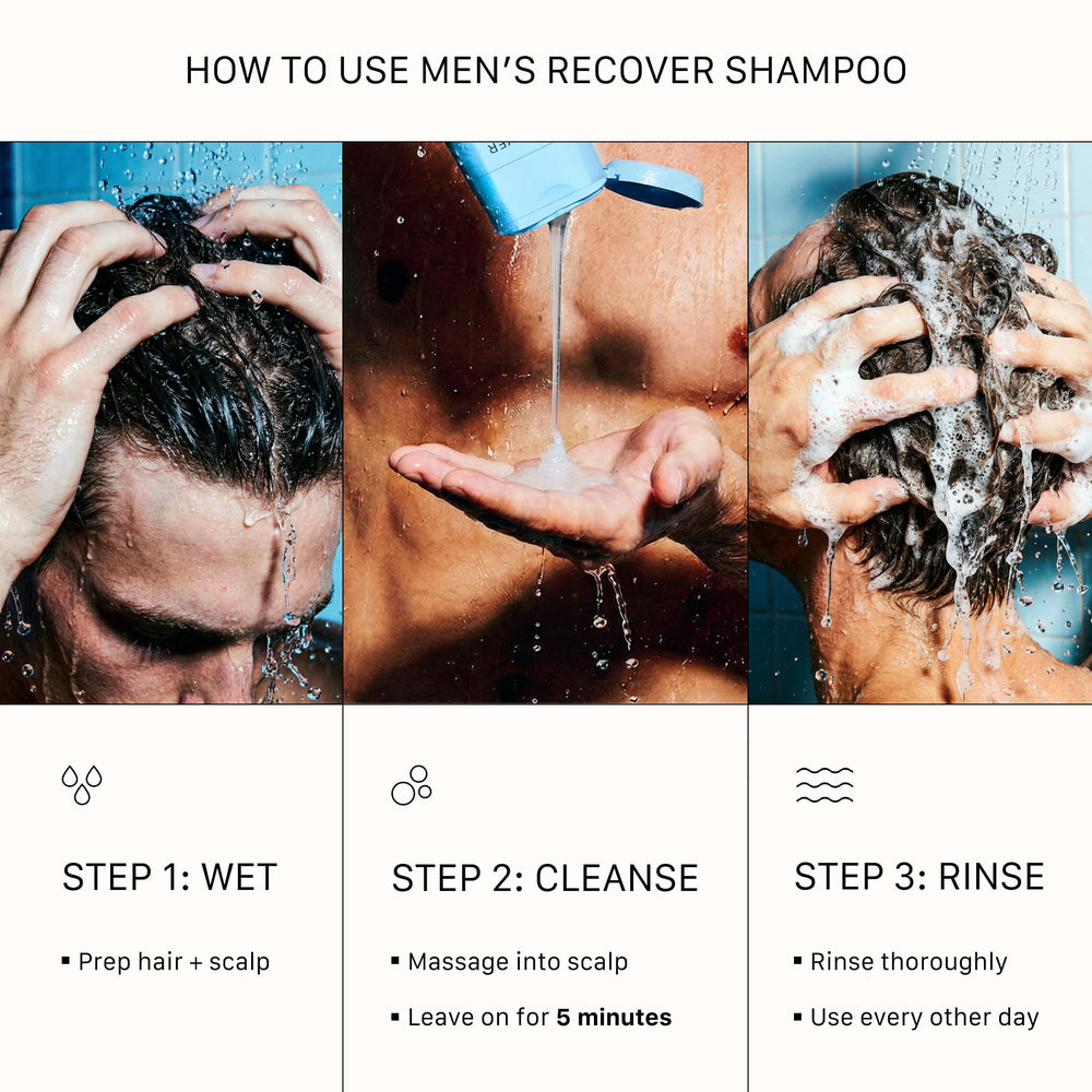 ACTIIV bottle on bathroom shelf in male grooming setting for confident styling