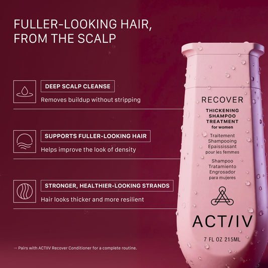 ACTIIV pump and label close-up highlighting ingredient clarity and easy dispensing