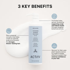 ACTIIV lather close-up revealing lightweight foam that cleanses without heavy residue